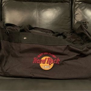 Vintage Hard Rock Cafe Duffle Bag, Black, Brand new in plastic. 20+ years old